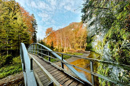 Bridge in the Raabklamm gorge