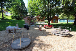 The large children's playground at Pension Elmer