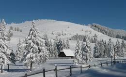 Winter landscape on the Teichalm