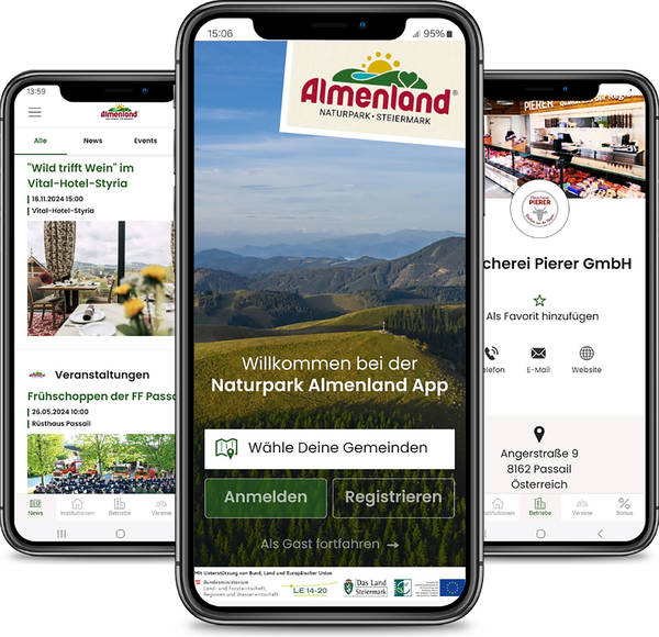 Nature Park Almenland App overview