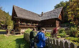 Old farmhouses, gardens and much more in the open-air museum