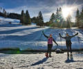 Snowshoe hike to the Tyrnaueralm