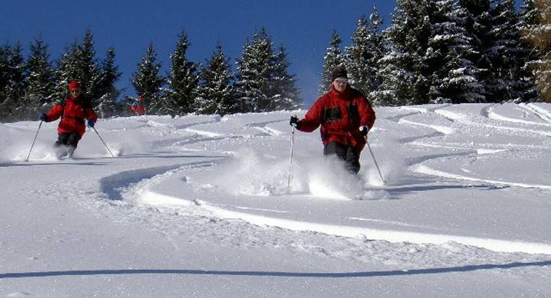 Eibisberg lift, deep snow, Weiz ski club