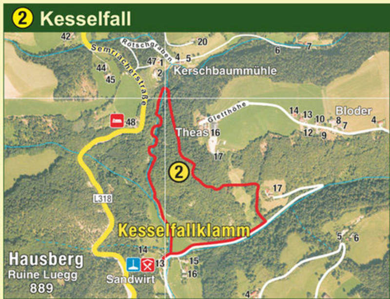 Map Kesselfall Semriach