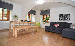 Dining and living room in the Raabklamm vacation apartment