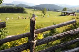 Almenland Golf course ribbon fence