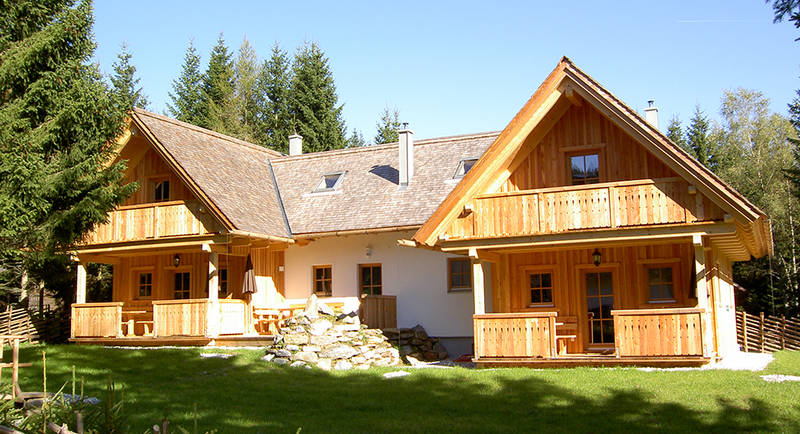 The Holzmeister huts on the Sommeralm 