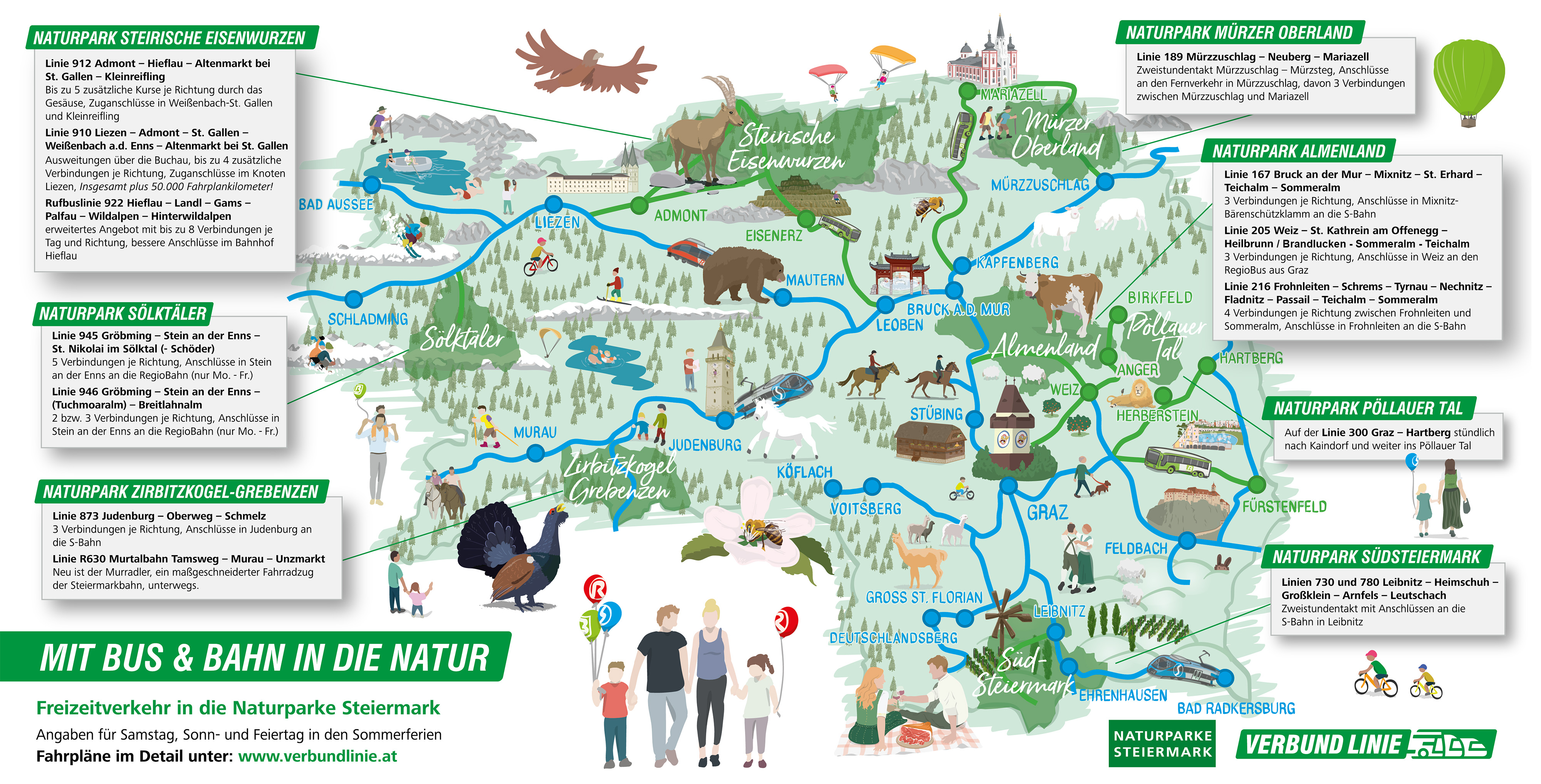 Leisure map 2023 ©Verbund Linie/Communicat.at