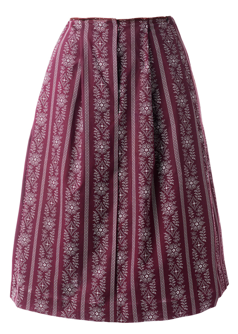 Almenland Dirndl, smock in wine red