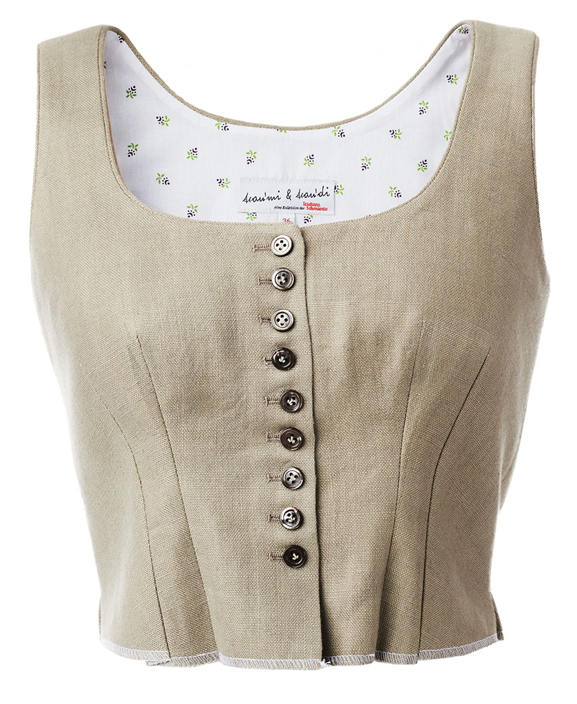 Almenland Dirndl, the body in beige