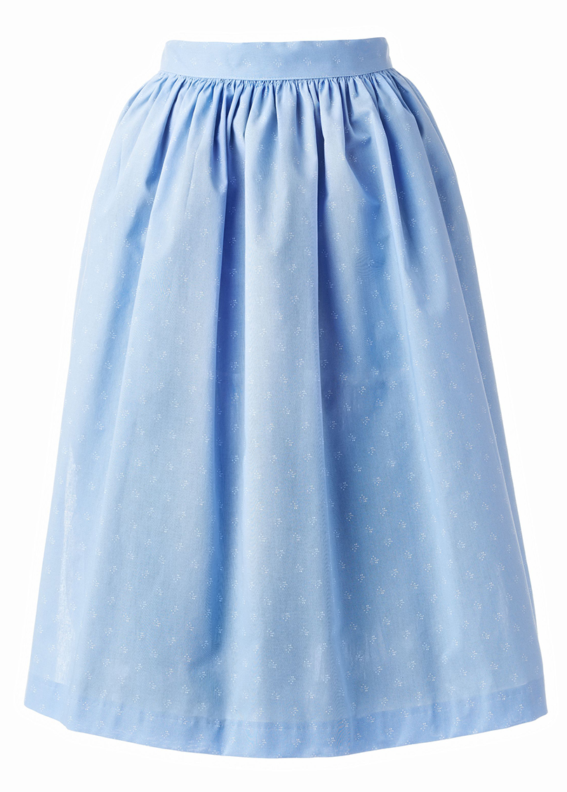 Almenland Dirndl, apron in light blue