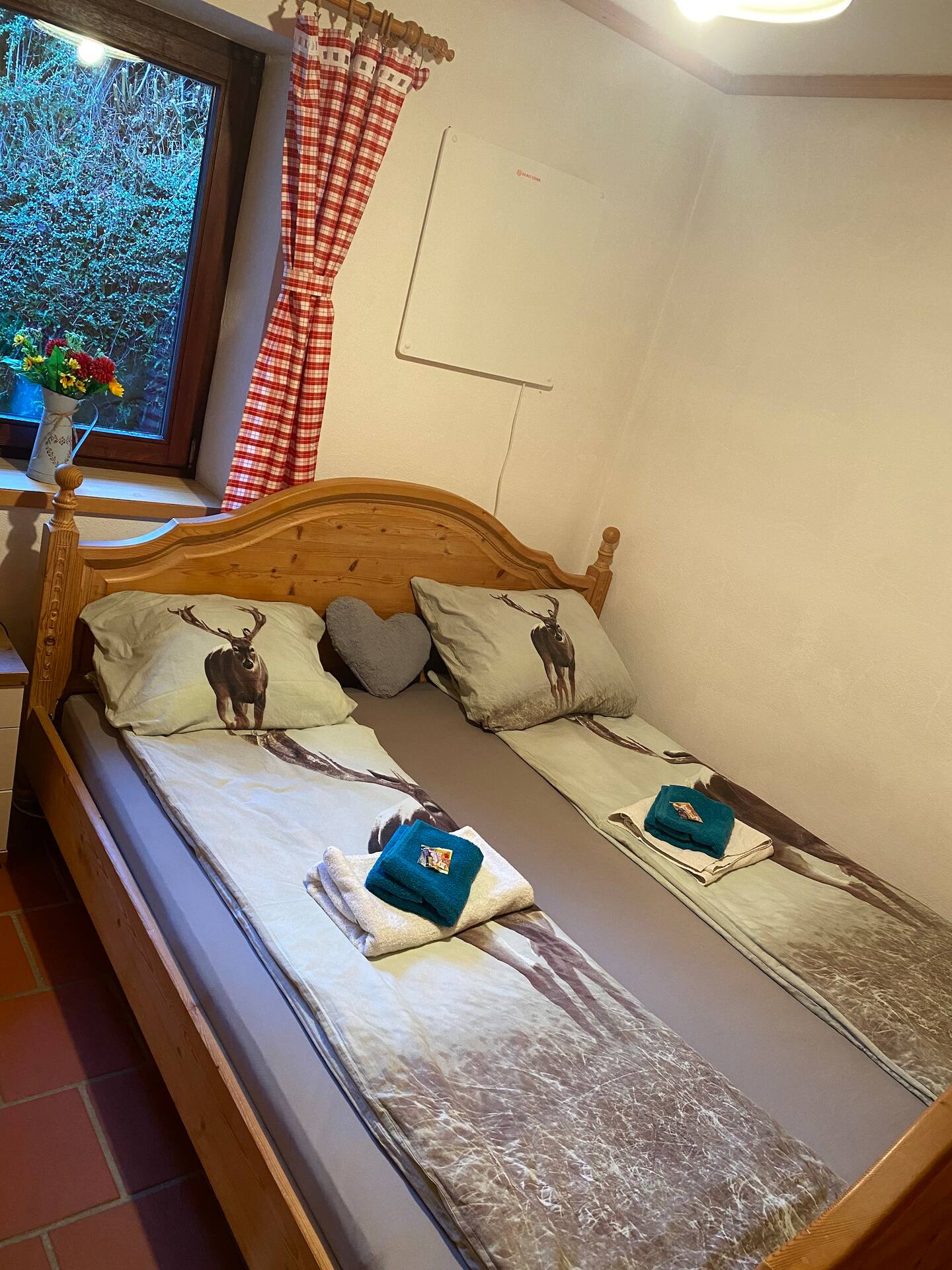 Bedroom in the Almenland vacation home in Arzberg