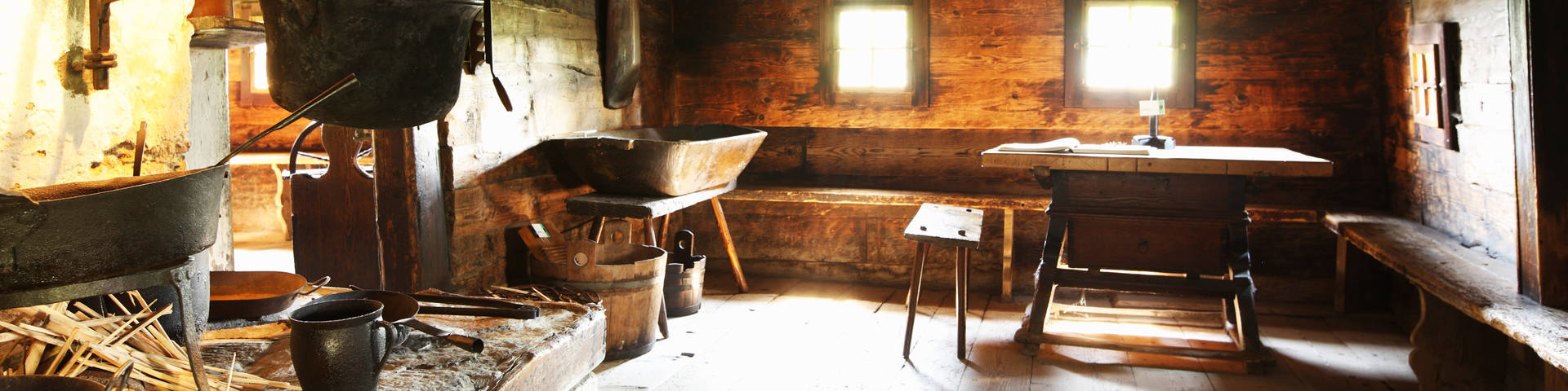 In the parlor of Peter Rossegger's birthplace