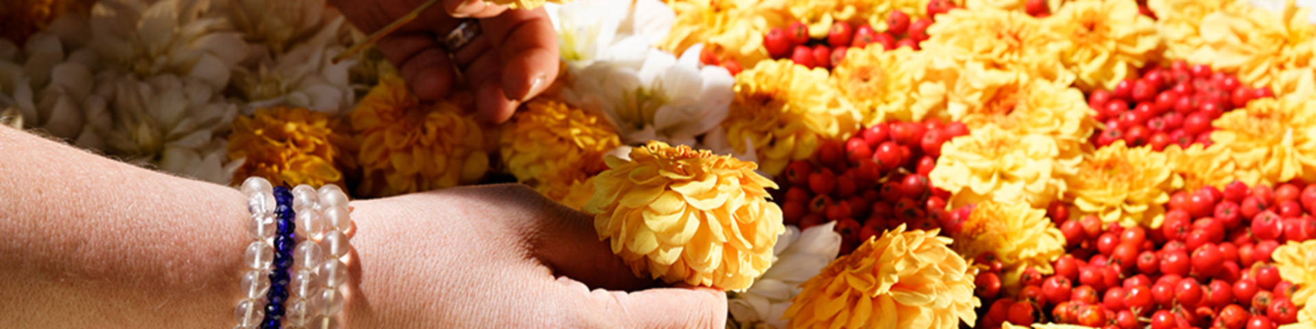 Planting flowers for the flower parade on the Styrian flower routes