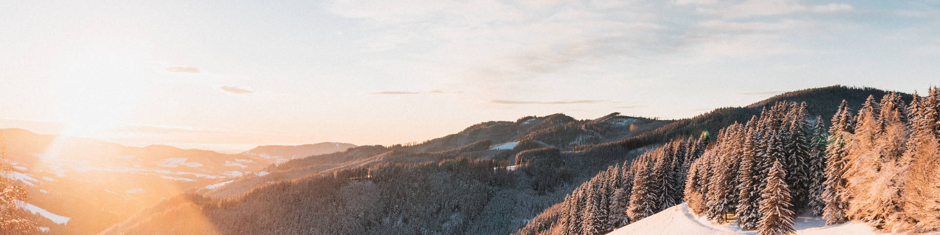 Winter landscape in the Almenland