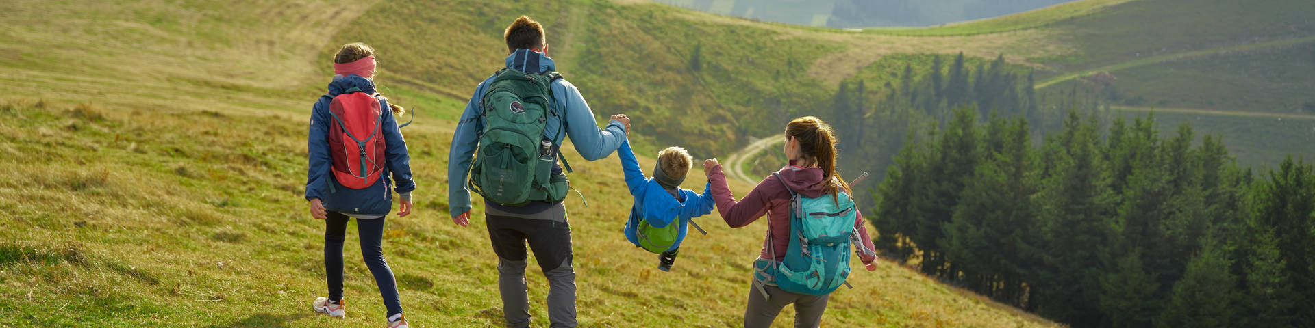 Hiking on the Sommeralm with the family.