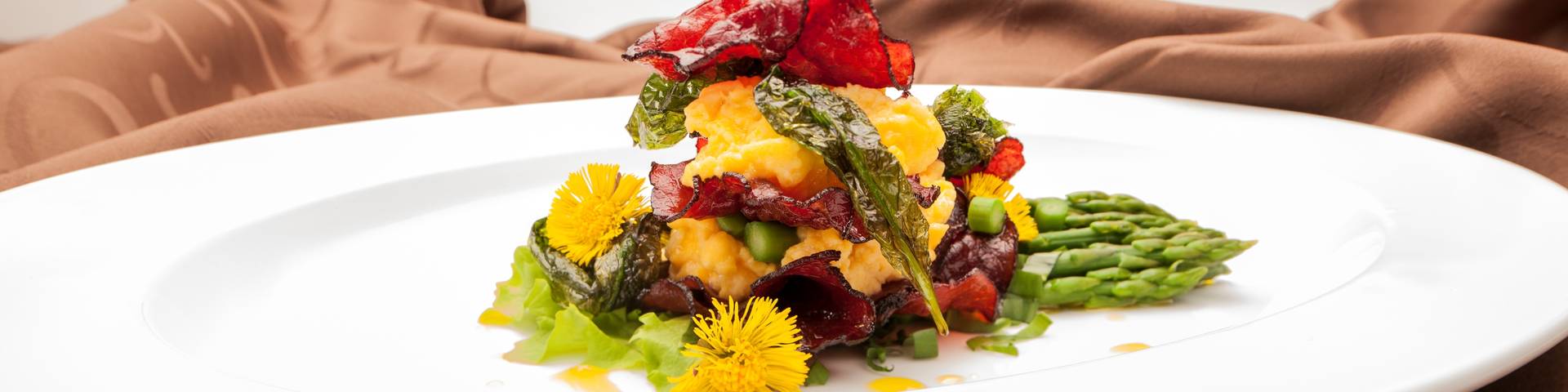 Dandelions on the plate